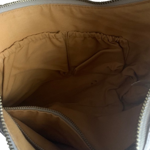 Elliot Lucca Short Strap Leather Mini Hobo Bag Pewter Ladies Short Strap Handbag - Picture 8 of 11